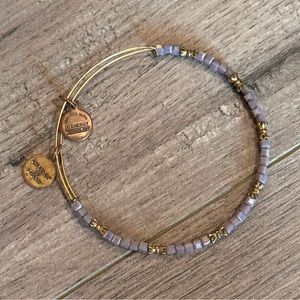 Purple Beaded Alex and Ani Bracelet